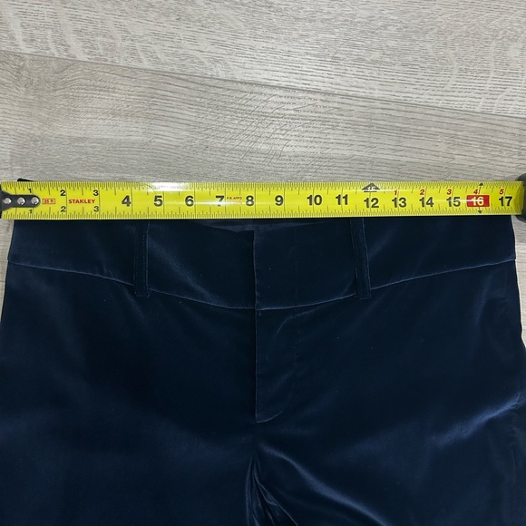 Alice + Olivia Blue Velvet Pants - Picture 6 of 7